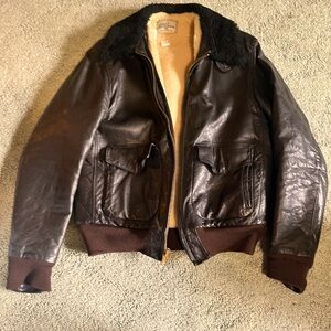 Vintage LL Bean Leather Bomber